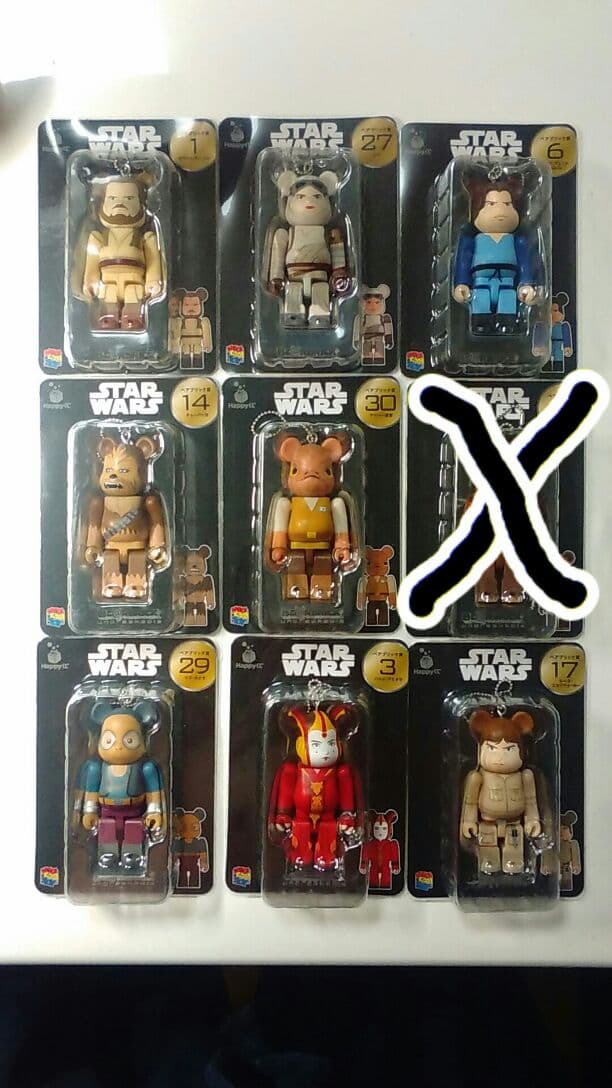 スターウォーズ
STAR  WARS
ベアブリック　一体750円