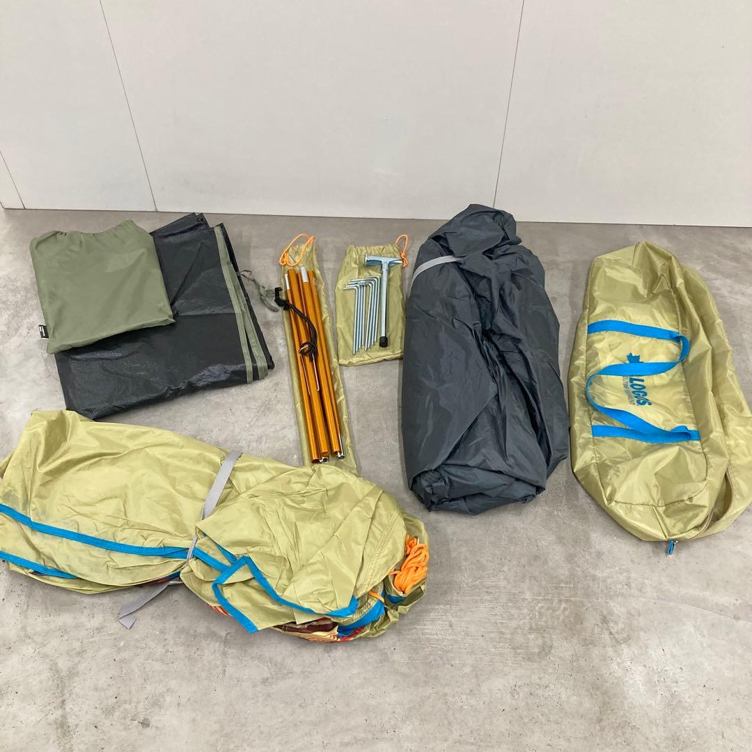 美品【LOGOS】Tepee 400 ワンポールテント＆グランドシートセット