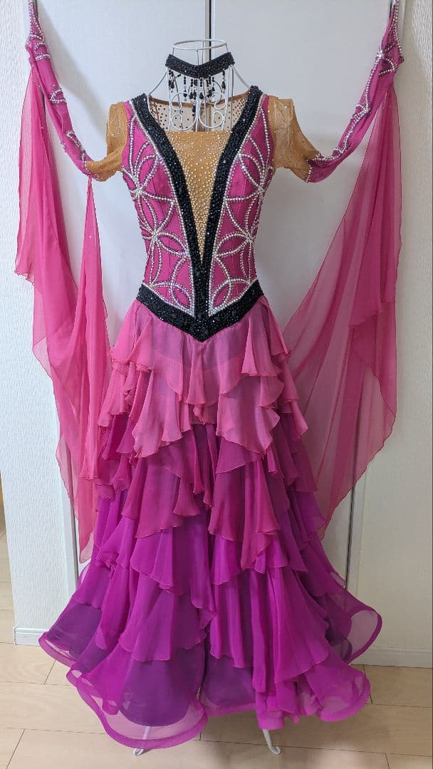 社交ダンス　スタンダードドレス　フジタ製