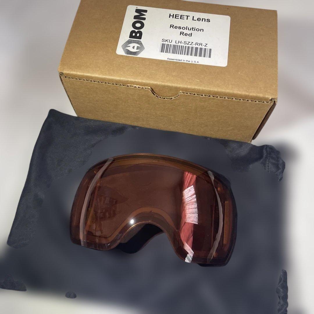 ABOM HEET スペアレンズ Resolution Red 未使用品