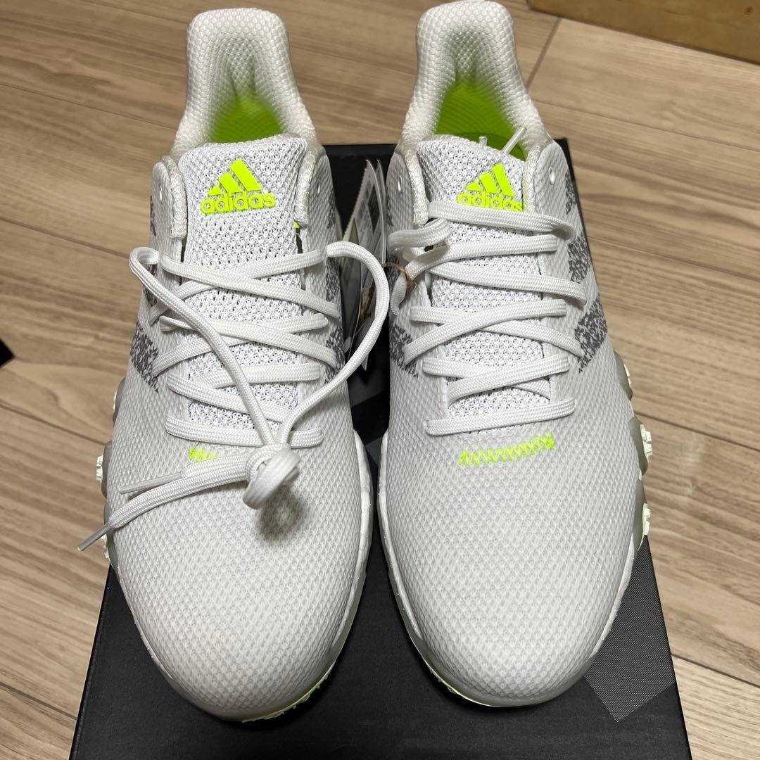 【新品未使用】adidas コードカオス ゴルフシューズホワイト/グレー/ライム