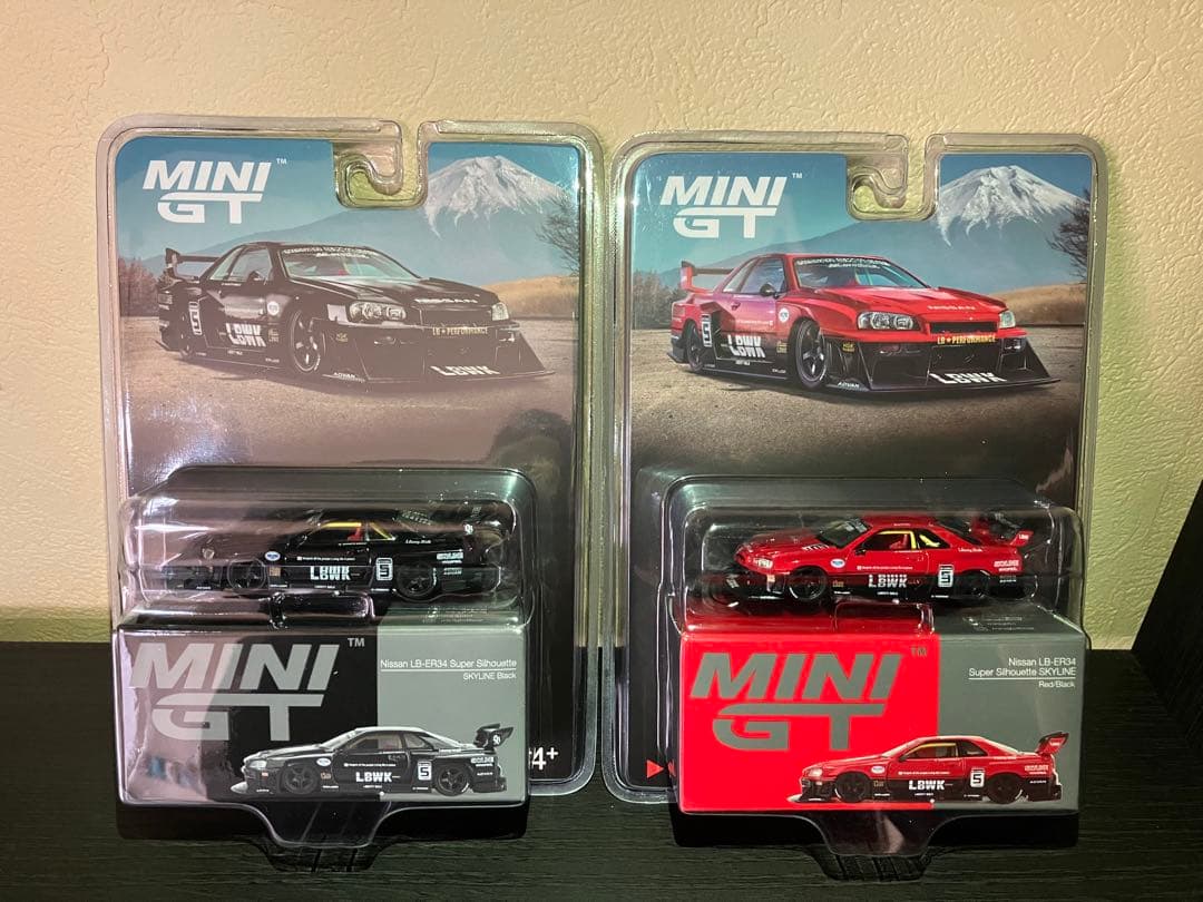 MINI GT Nissan LB-ER34 SKYLINE 2台セット