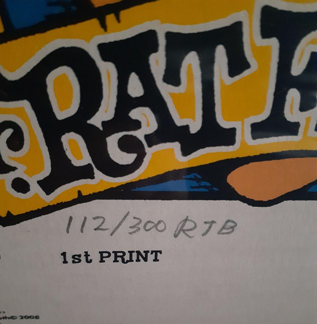 ロッキンジェリービーン RAT FINK シルクスクリーン ポスター ①