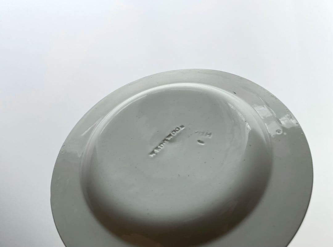 初期ウェッジウッド 手書きのリムプレート 19世紀　◆ アンティーク