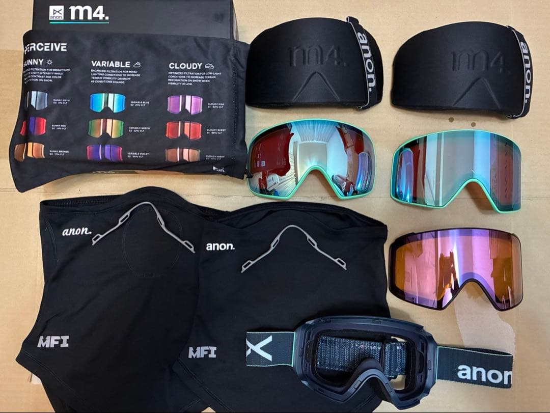 anon M4 low bridge ゴーグルセット