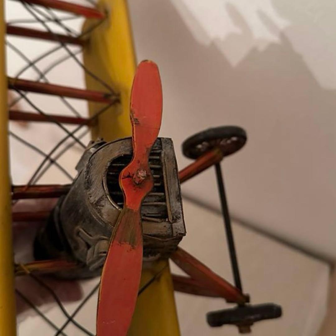 ブリキのおもちゃ 飛行機 複葉機 JN-7H