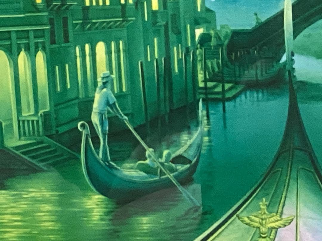 ディズニー　グリーンヴェニス塚本馨三　アート　絵画　シルクスクリーン　直筆サイン