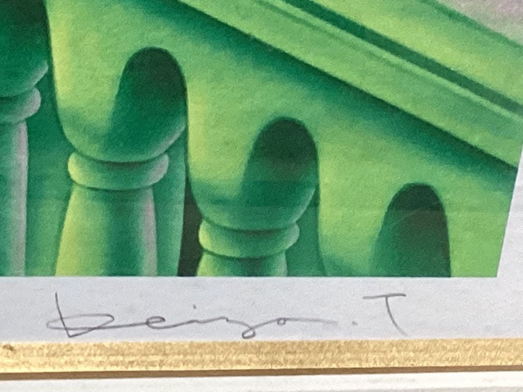 ディズニー　グリーンヴェニス塚本馨三　アート　絵画　シルクスクリーン　直筆サイン