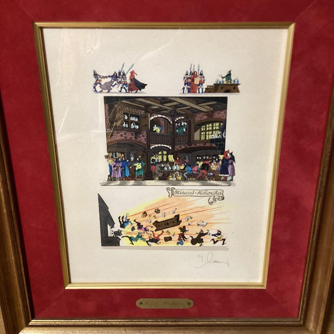 マイセン　ヒエロ　ニムスボス　リューゲル　甲冑騎士　中世城郭　細密画リトグラフ