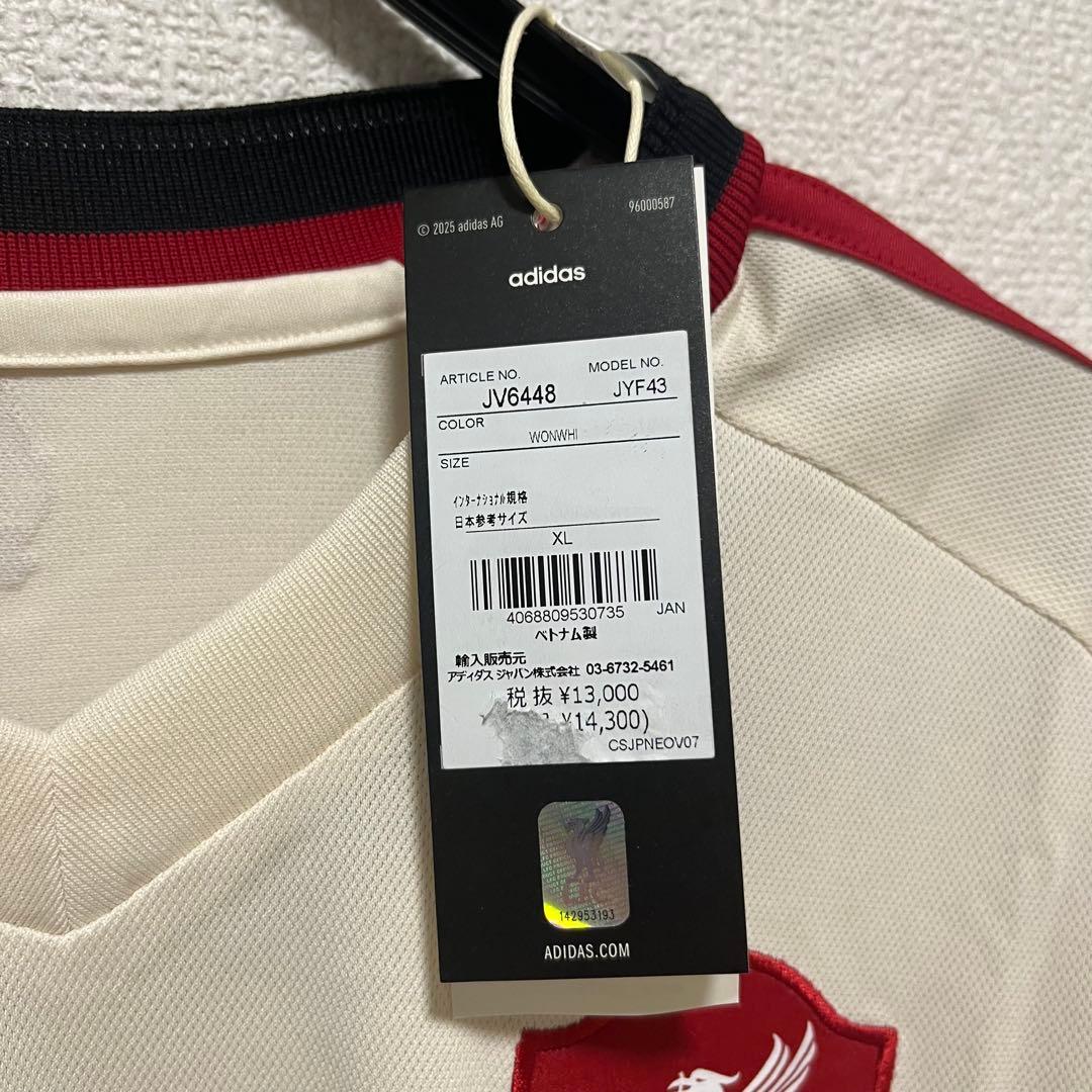 新品 リバプールFC 25 26 ユニフォーム XL 長袖 アウェイ