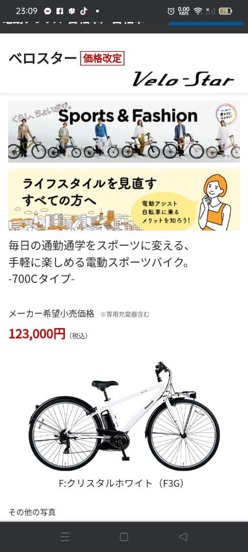 交渉可Electric Bicycle パナソニック電動自転車　Niseko