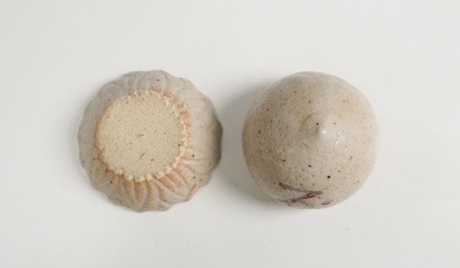 表千家不白流 七世宗順為 七回忌 志野宝珠香合 八世 川上宗順 書付