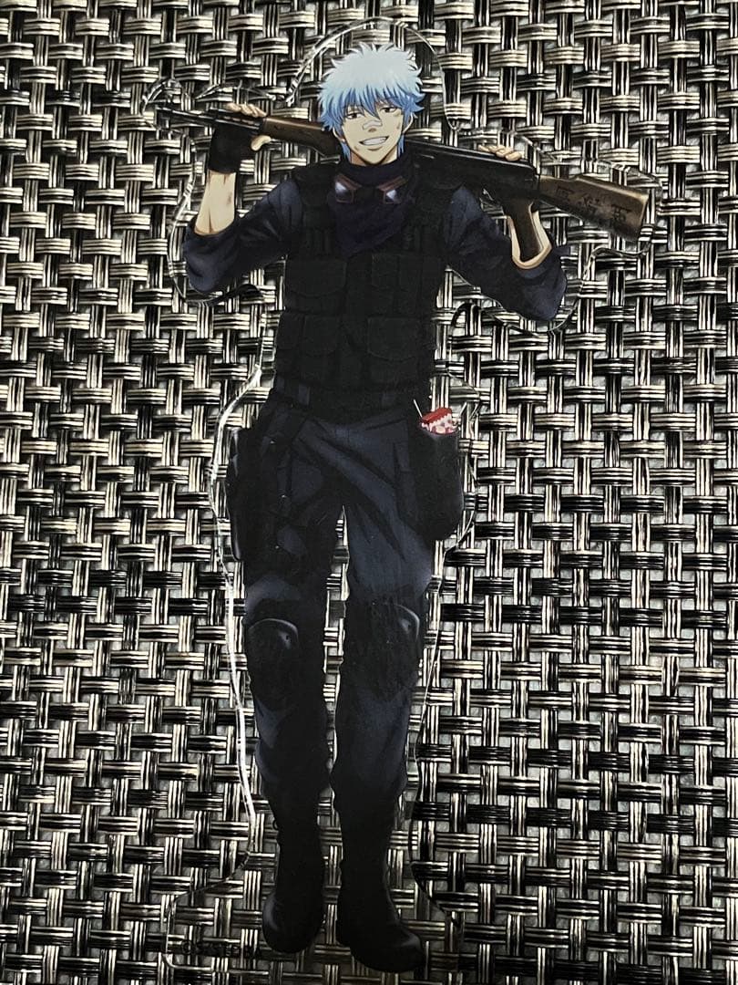 坂田銀時 サバイバルゲーム風 アクリルスタンド 銀魂 サバゲー