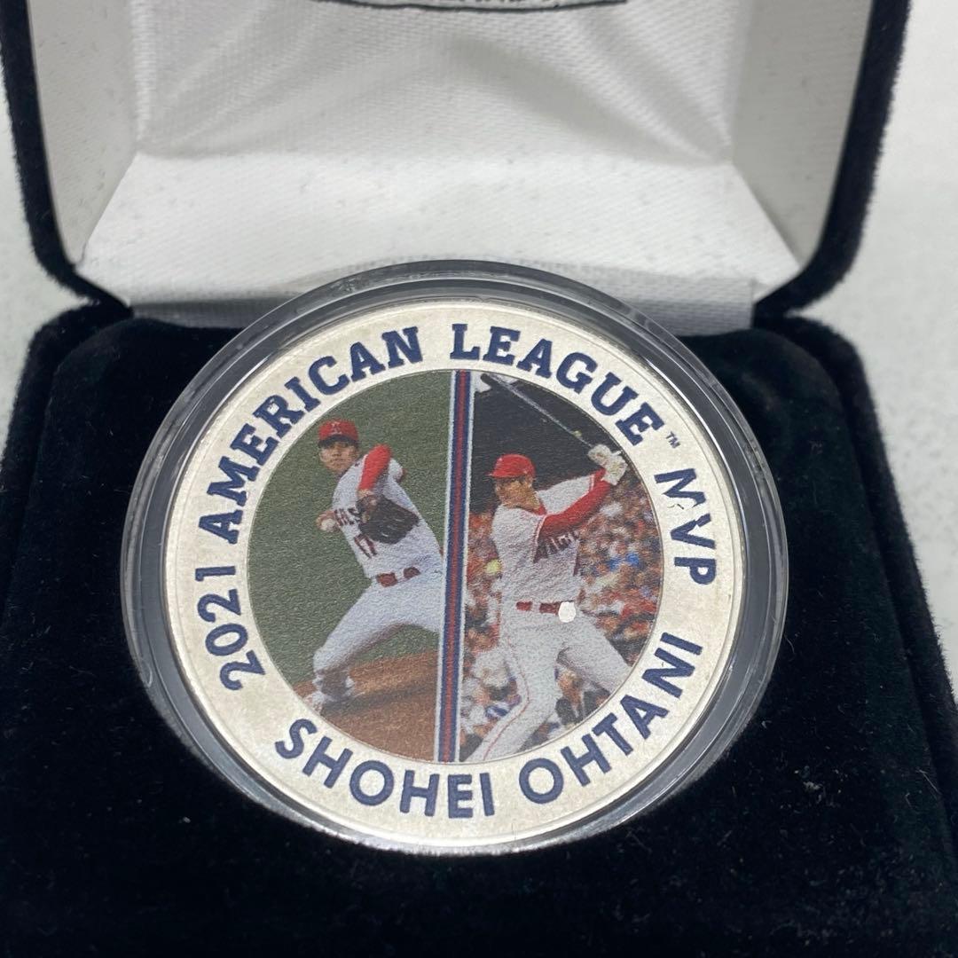 大谷翔平 2021 アメリカンリーグ MVP 二刀流記念 メダル シリアル付