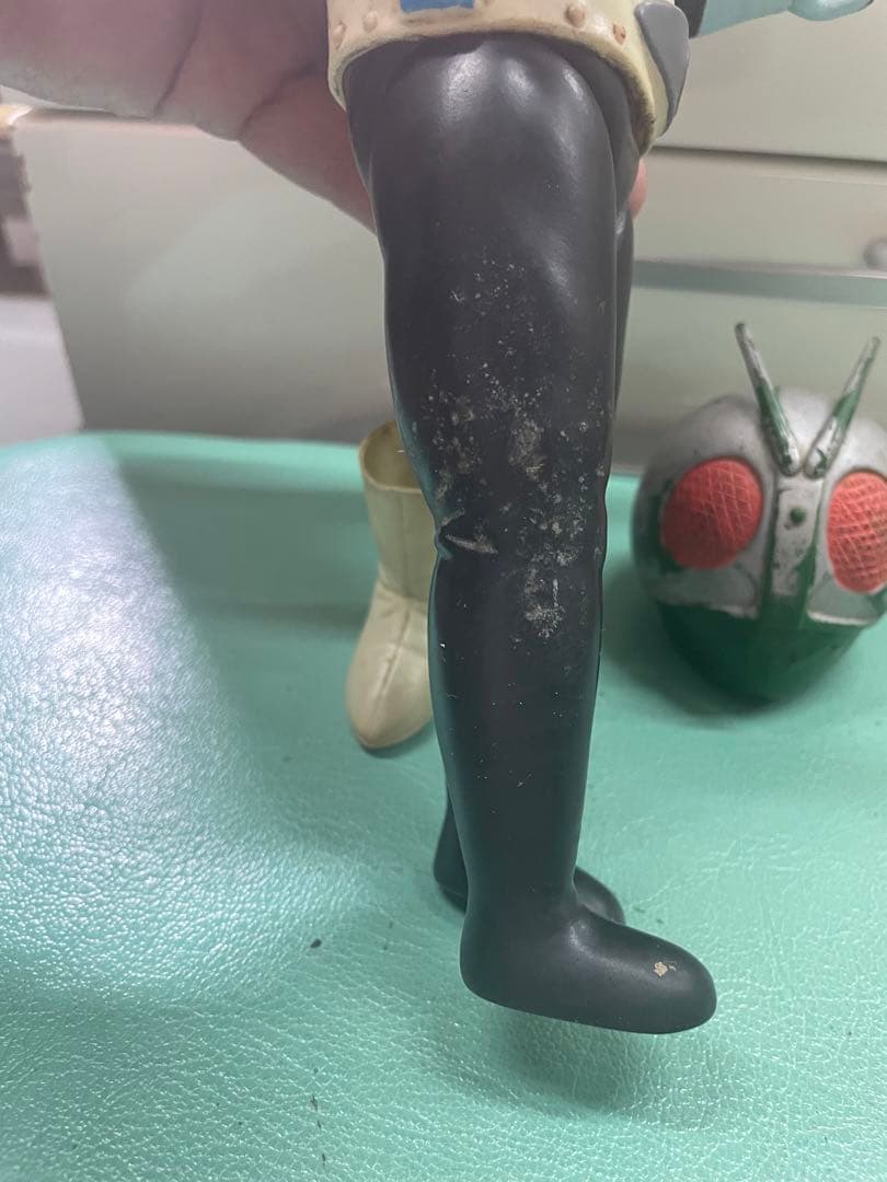 希少　仮面ライダー1号　ソフビ　面取れ　マフラー無し　当時物