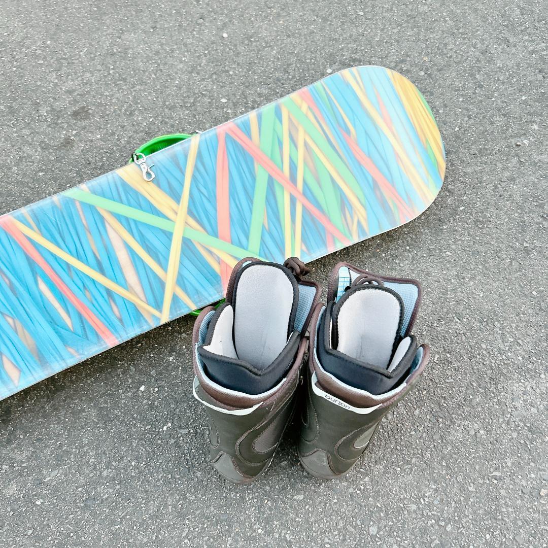 美品 スノーボード BURTON Social 140 セット スノボー 女性