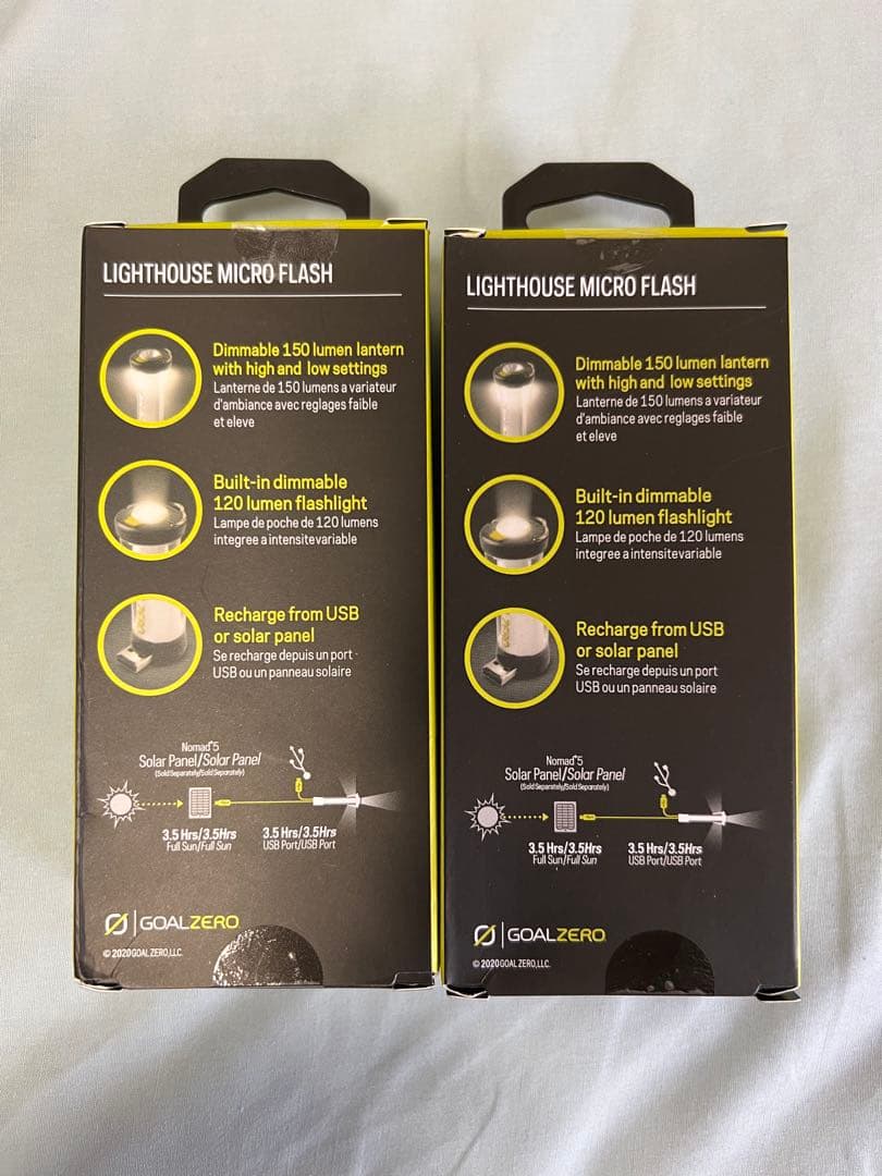 【新品未使用】ゴールゼロ　ライトハウスマイクロフラッシュ2個セット