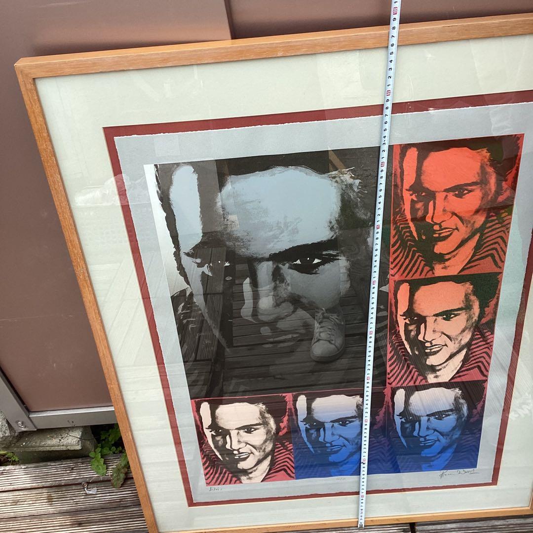 Ronnie Wood エルビス ポップアート 額縁付き　　（I 74