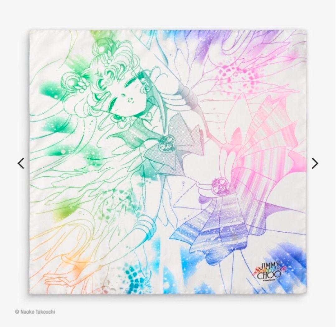 新品 セーラームーン JIMMY CHOO コラボ シルク スカーフ マルチ