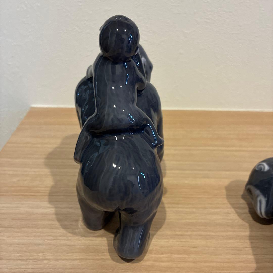   ロイヤルコペンハーゲン　ゴリラの親子　2個