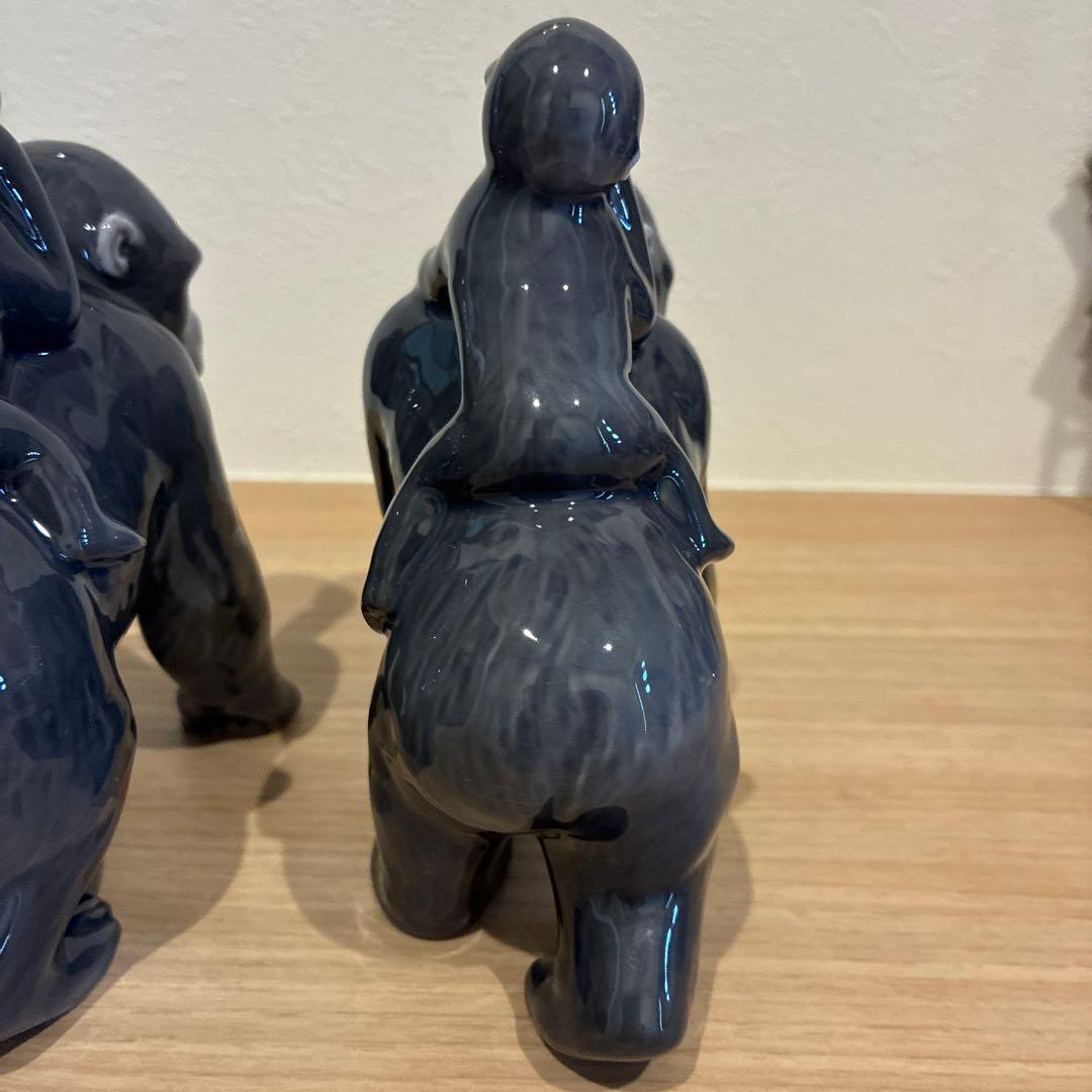   ロイヤルコペンハーゲン　ゴリラの親子　2個