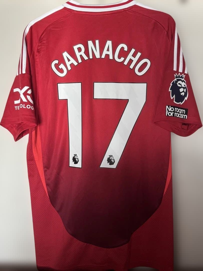 プレミアフルパッチ　マンチェスターユナイテッド ガルナチョ ユニフォーム