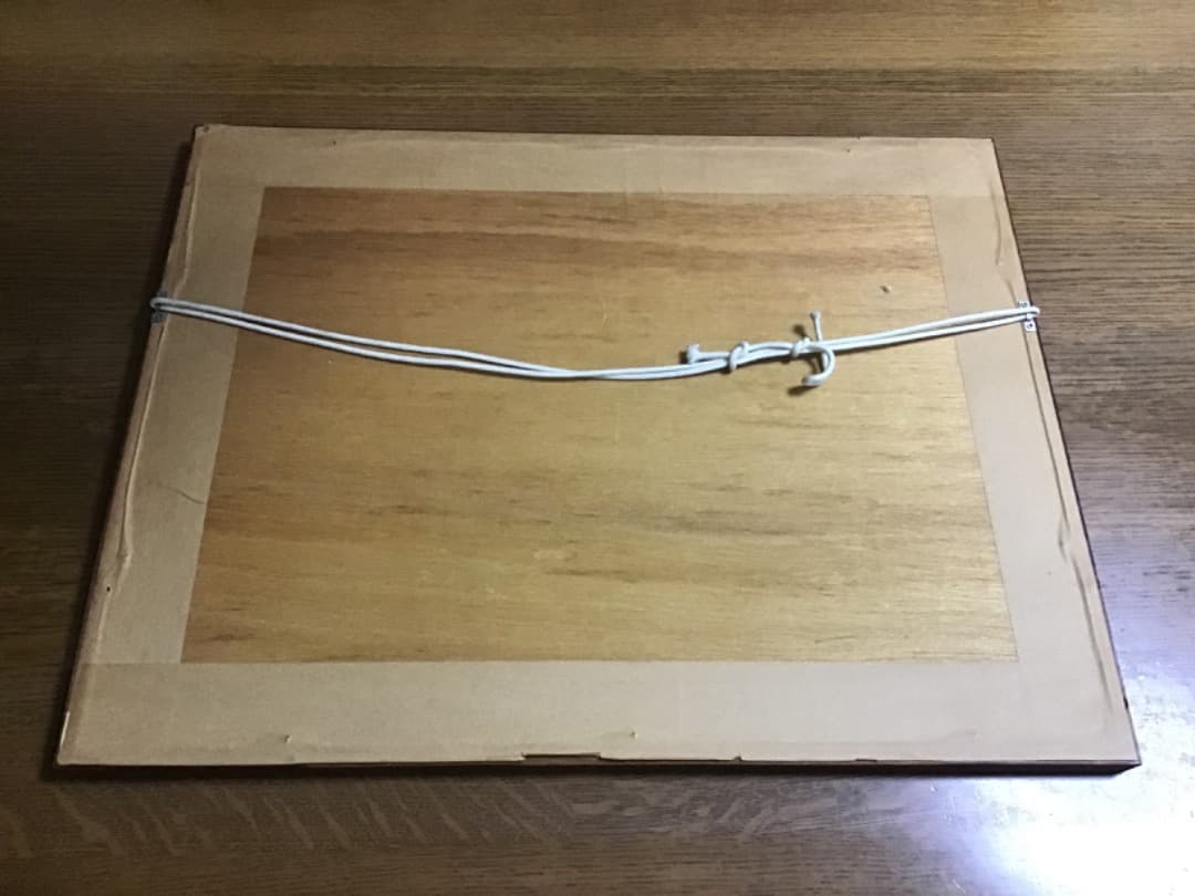 熊谷守一のつばき　木版画