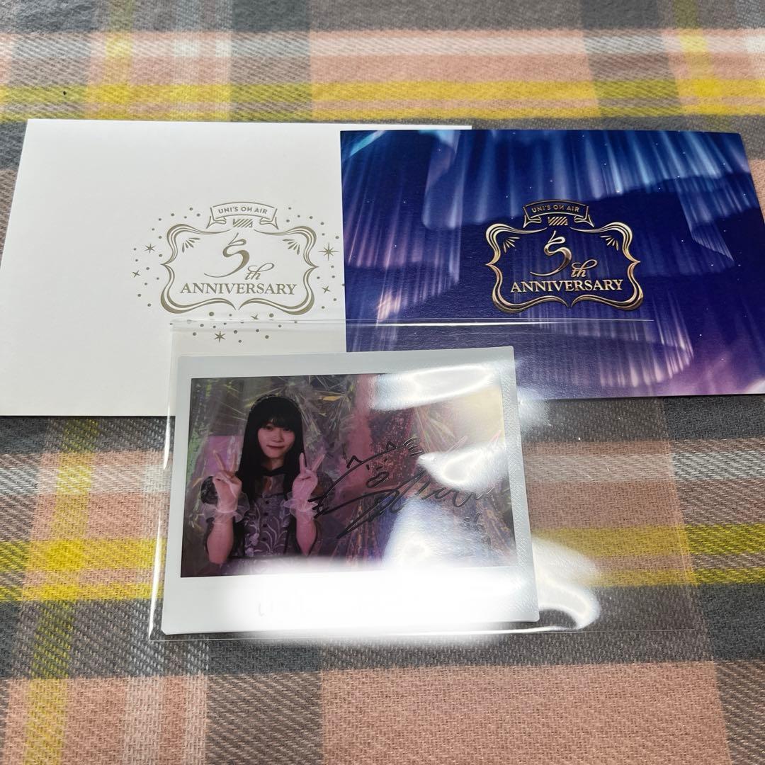 ユニエア5周年イベント 山下瞳月　サイン入りチェキ