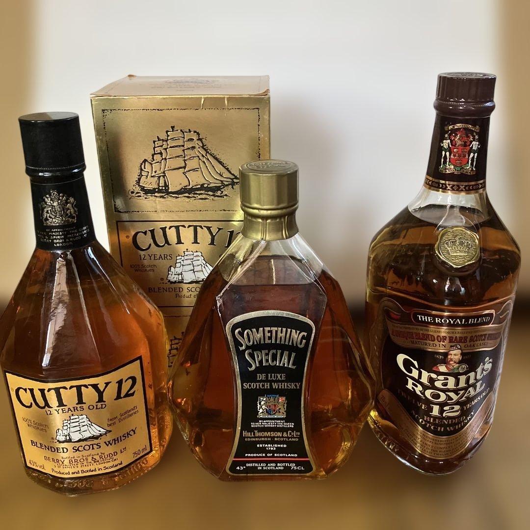 CUTTY 12，サムシングスペシャル，Grant's  ３本セット