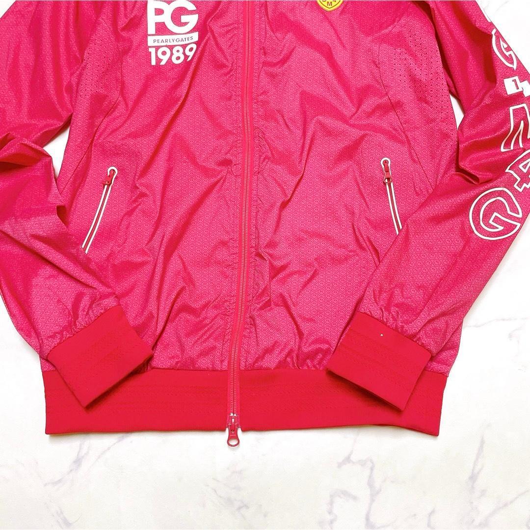 パーリーゲイツ ジップジャケットブルゾン フルジップ PGロゴ ワッペン M