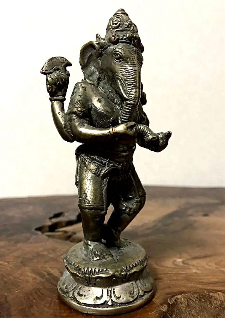 仏教美術 ガネーシャ 白銅製 仏像