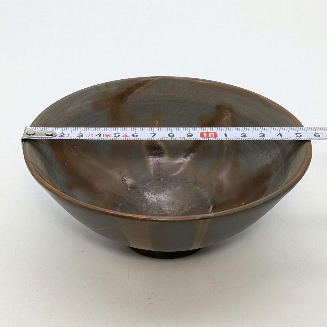 伝統工芸士柴岡秀泉 青備前緋襷茶盌 合箱 備前焼 抹茶碗 抹茶茶碗 茶道具 茶器