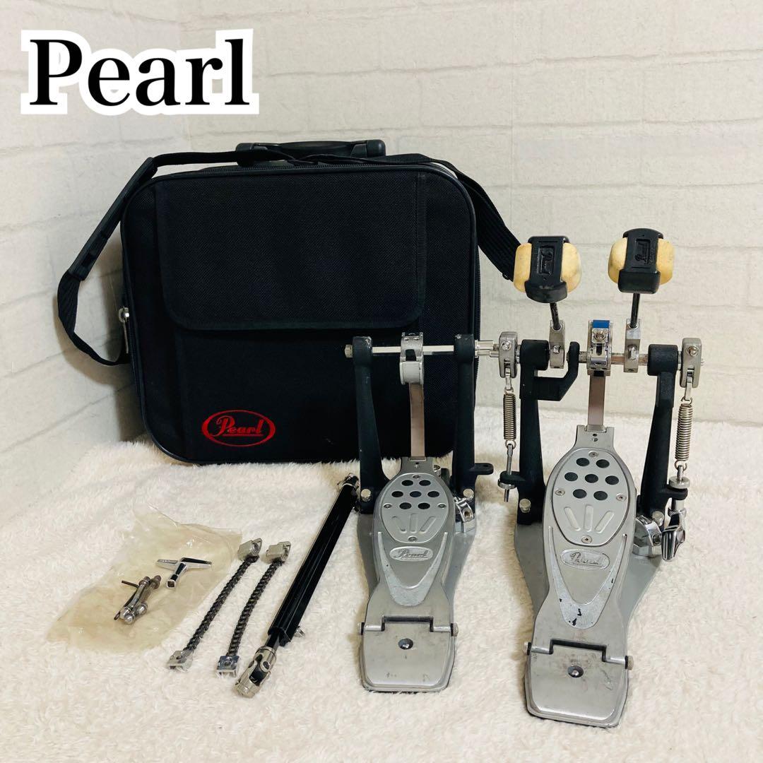 Pearl ツインペダルPー1002エリミネーター シングルチェーン　ケース付き