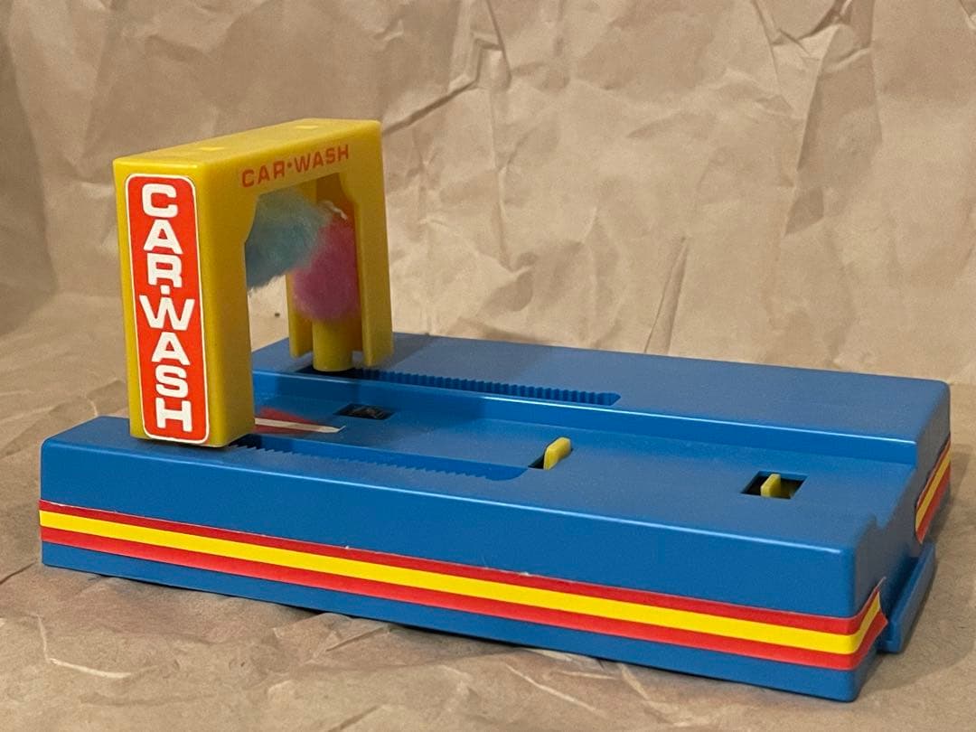 バンダイ ミニミニカー 清掃車 カーウォッシャー　セット 昭和レトロ