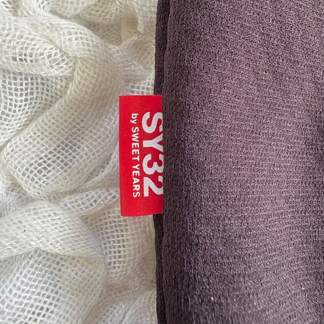 極美品 SY32 by sweet years SPIRAL KNIT ブルゾン