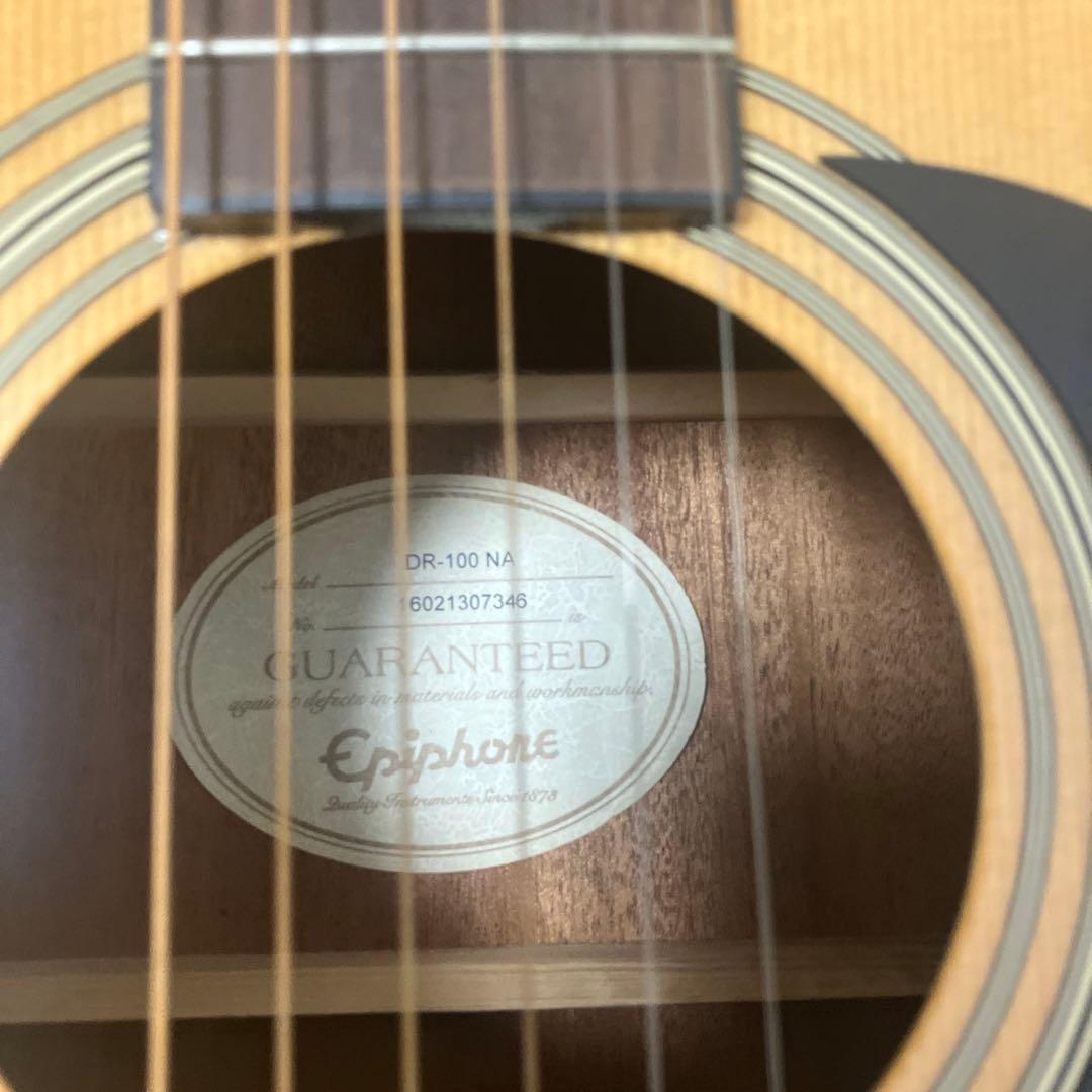 エピフォン　アコースティックギター　アコギ　DR-100 NA