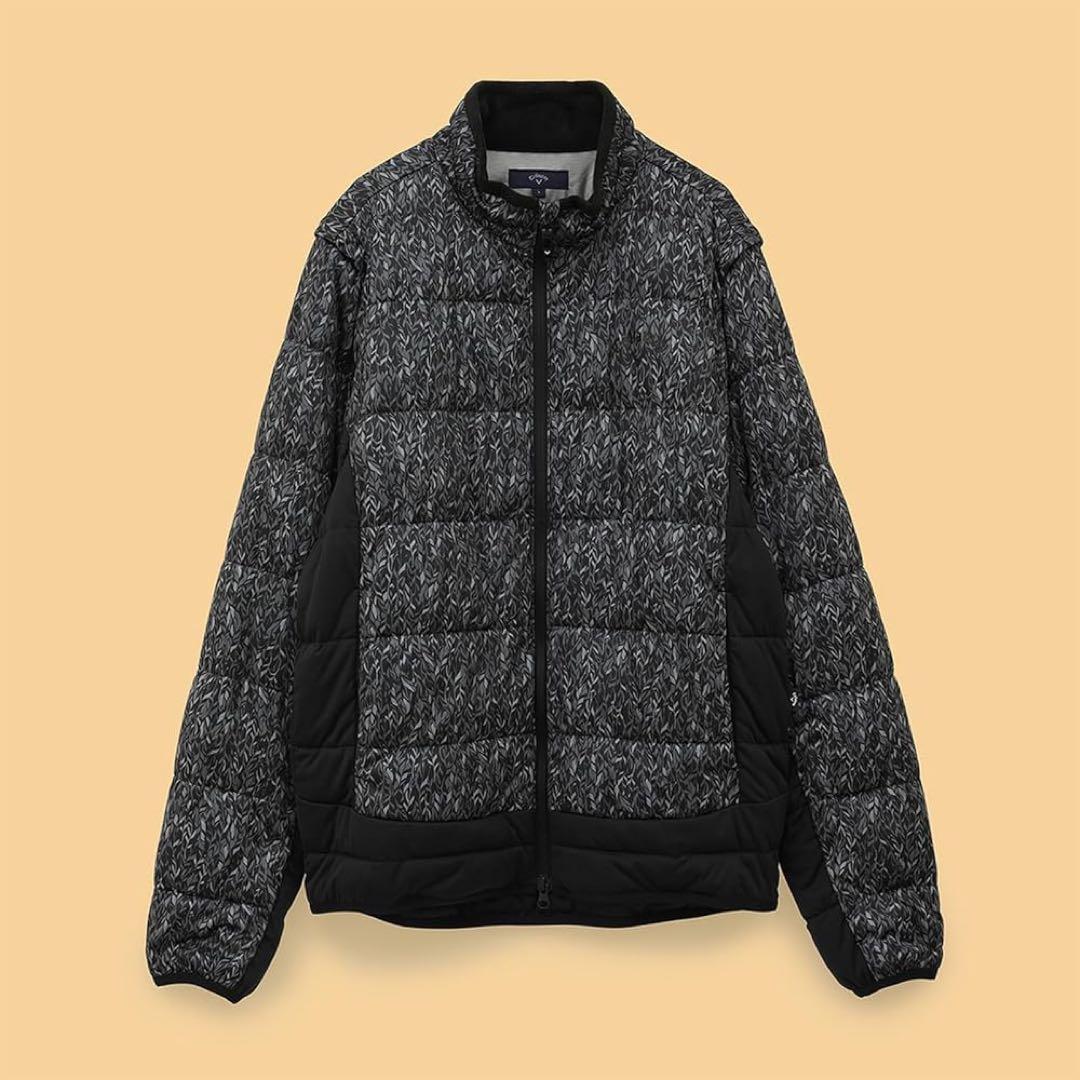 キャロウェイ フェザープリント スターストレッチ 2WAY ブルゾン M