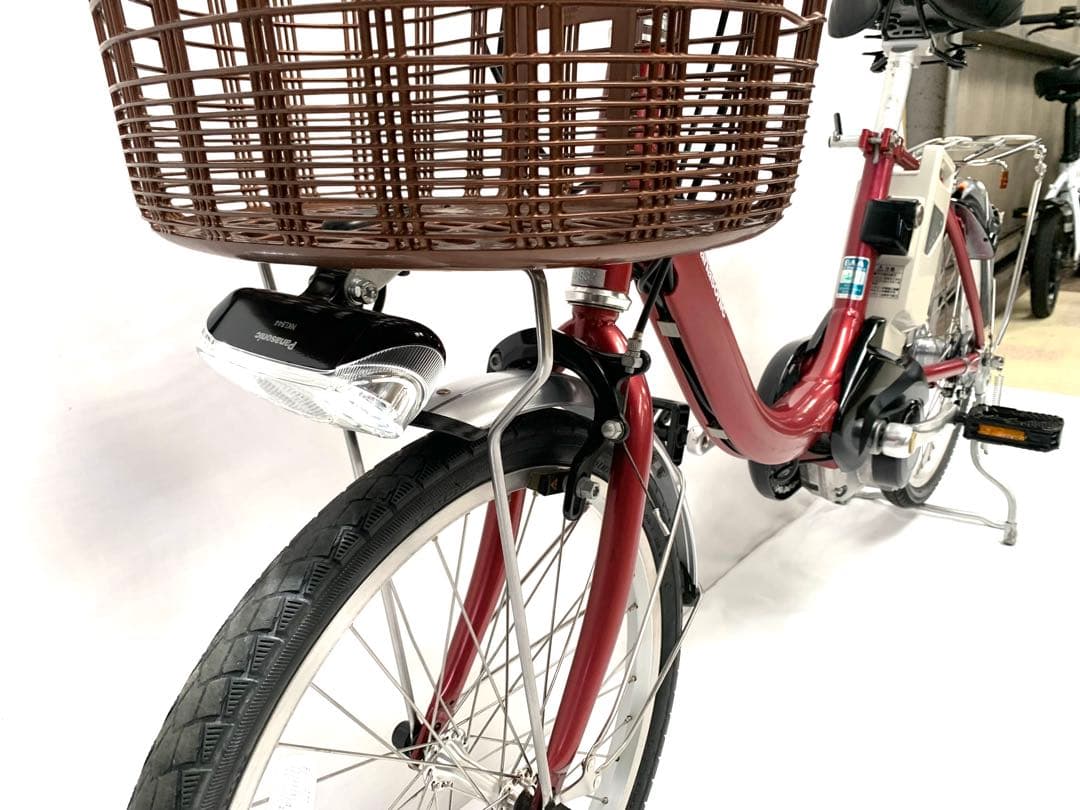 【即乘】送料無料 Panasonic 電動自転車6.6Ah長押し4点灯動作確認済