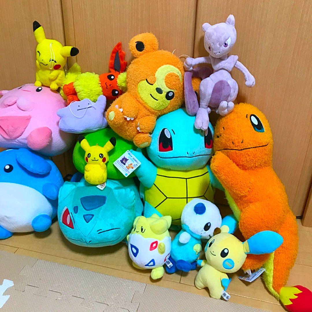 お得！人気　NINTENDOポケットモンスターぬいぐるみ大集合　お得14体セット