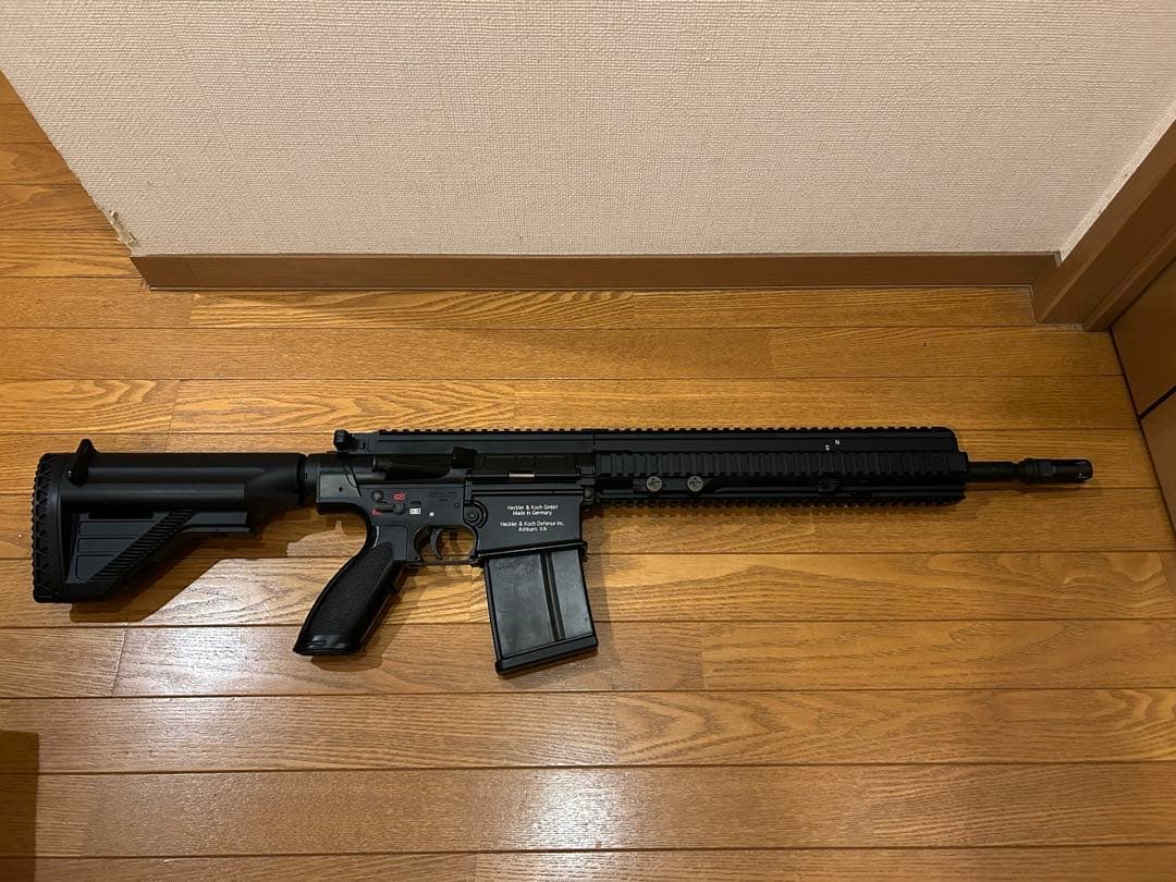 ポ*ド様 東京マルイ製 次世代HK417 D、右側レーザ刻印追加、メカボックス整