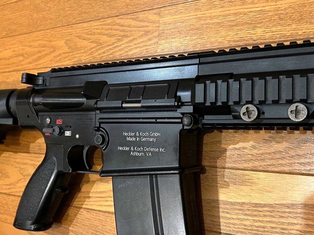 ポ*ド様 東京マルイ製 次世代HK417 D、右側レーザ刻印追加、メカボックス整