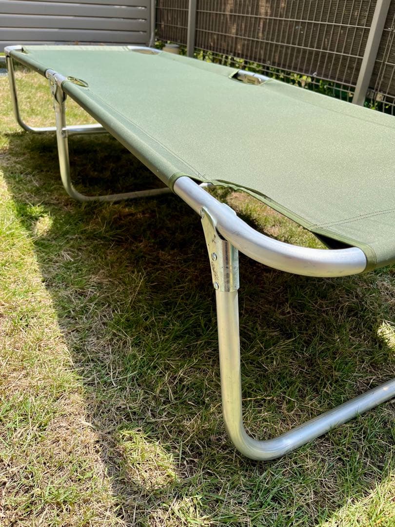 米軍放出未使用品 折りたたみ式コット 簡易ベッド アルミフレーム 軽量 実物