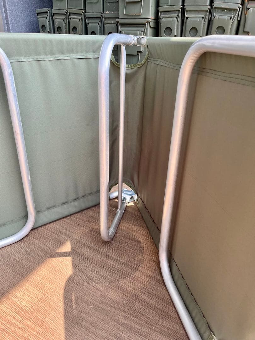 米軍放出未使用品 折りたたみ式コット 簡易ベッド アルミフレーム 軽量 実物