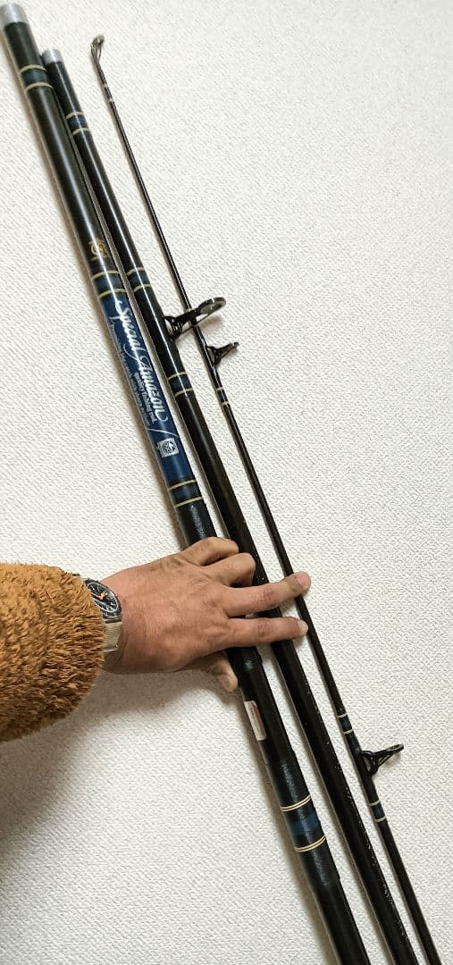 オリムピックスペシャルアマゾン3本継ぎ投げ竿！レア品