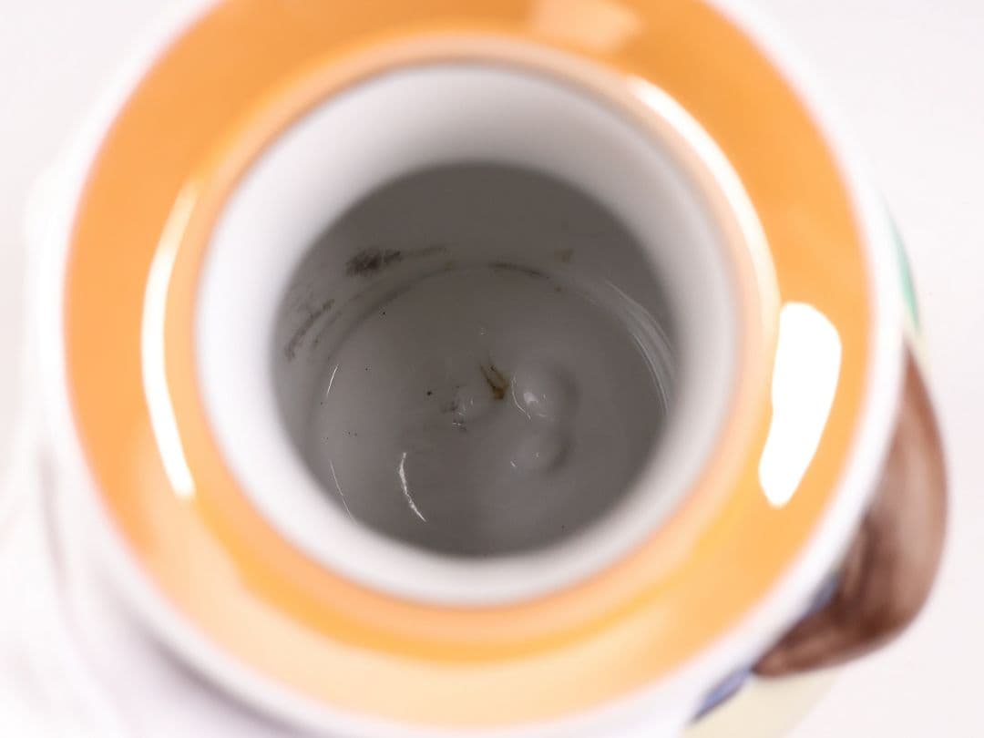 【CM312】オールドノリタケ 鳥 花瓶 ラスター彩 オウム インコ 花器