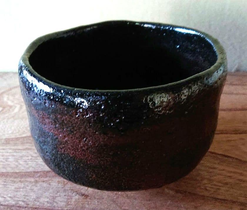 茶道具黒楽茶碗　道年造