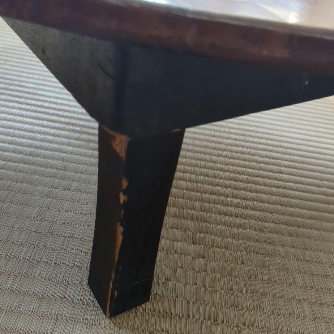 昭和レトロ ちゃぶ台 木製 円形座卓 約64cm