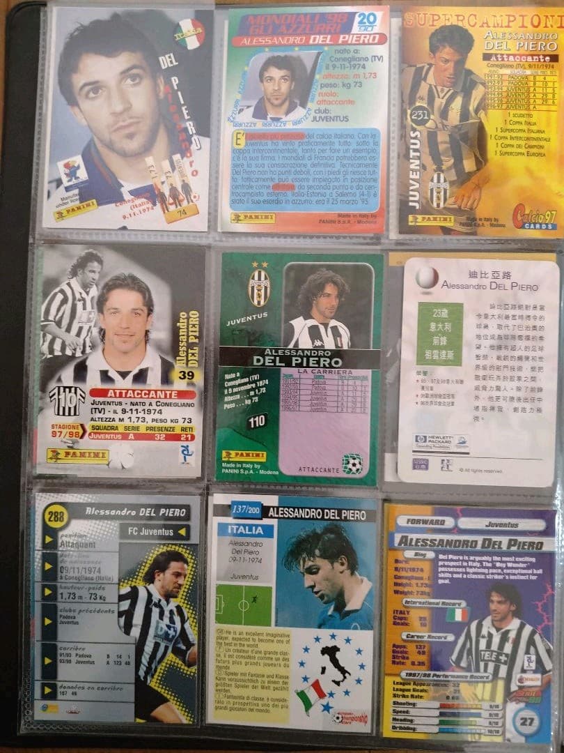 アレッサンドロ・デル・ピエロ　トレーディングカード