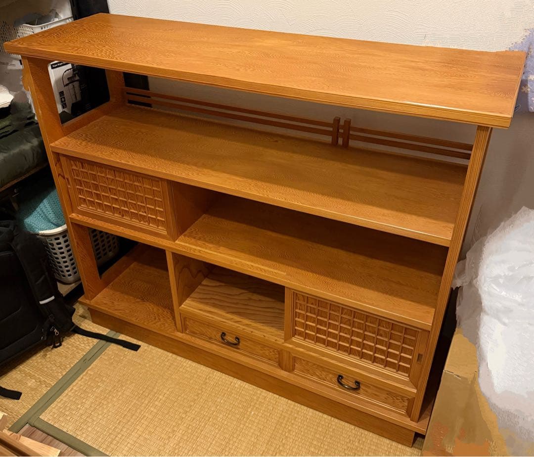 超美品⭐︎民芸飾棚 屋久杉 八重衣　九州大川産