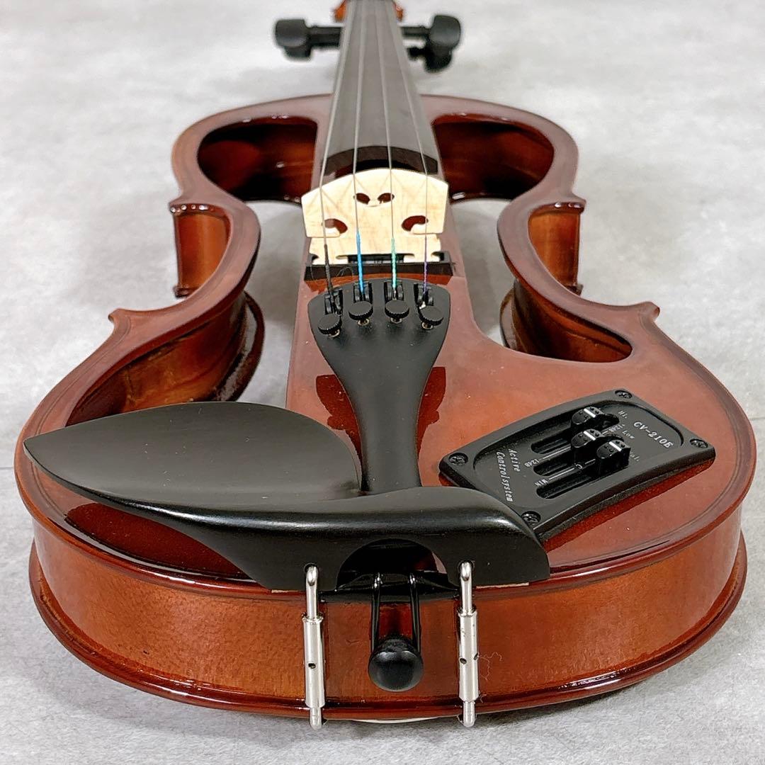 V589 カルロ・ジョルダーノ CV-210E エレキ バイオリン サイレント